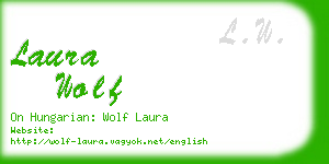 laura wolf business card